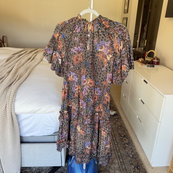 Ulla Johnson Delia Midi Dress – Size 2 – Jet Sunburst Floral - Picture 5 of 6